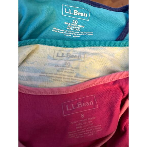 L.L. Bean cotton long sleeved dress bundle of 3 butterfly’s owls aged 8 & 10 - Picture 11 of 11